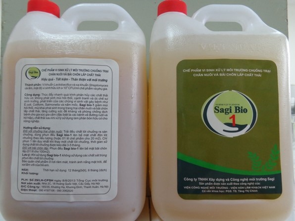 Chế phẩm vi sinh xử lý mùi chuồng trại chăn nuôi và bãi chôn lấp chất thải - Sagi Bio 1
